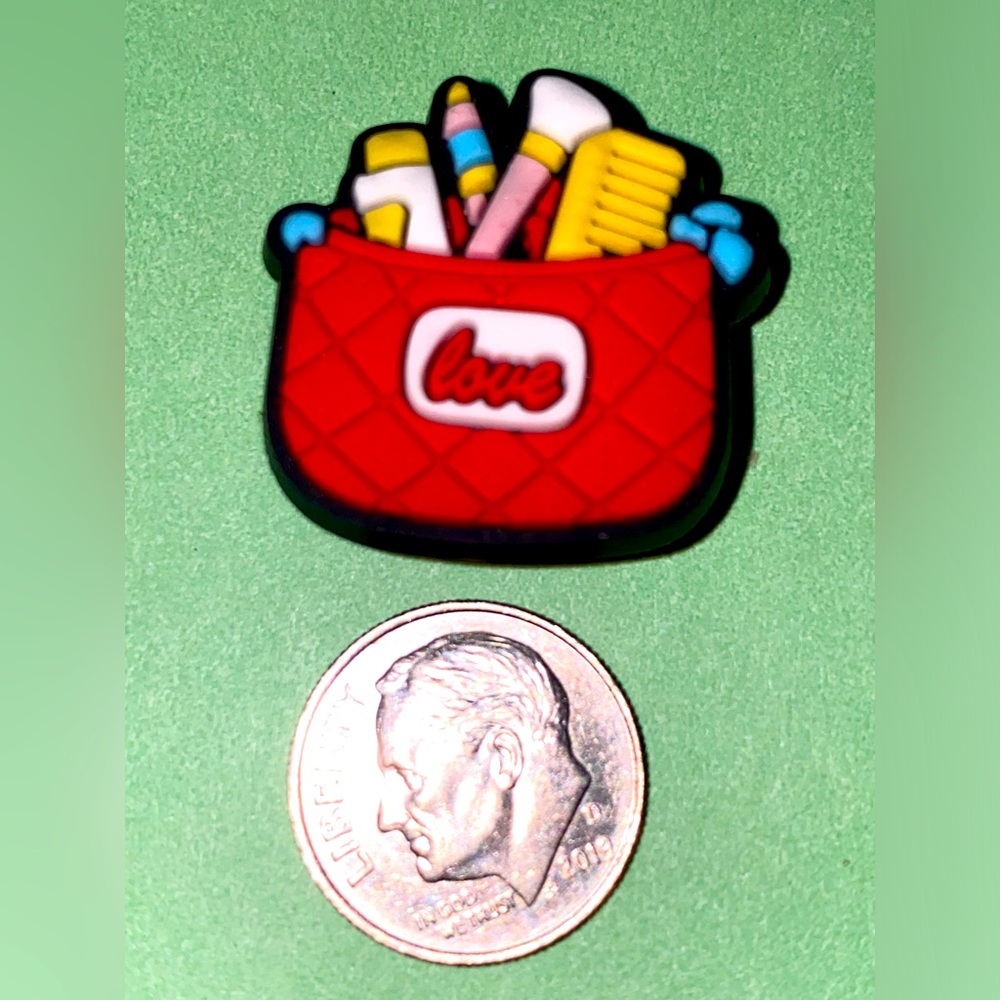 (10 for $15) Cosmetic Bag Beauty Crocs Shoe Charms